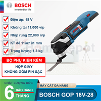 Máy cắt đa năng dùng pin Bosch GOP 18V-28 (Solo)