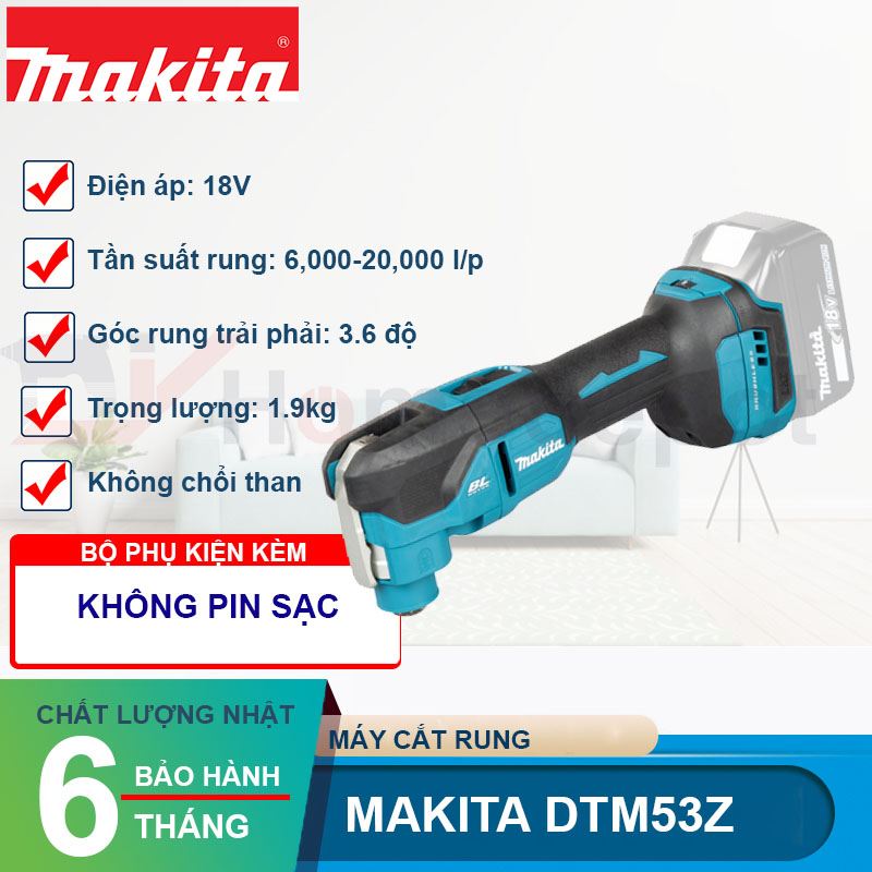 Máy cắt rung đa năng dùng pin Makita DTM53Z 18V