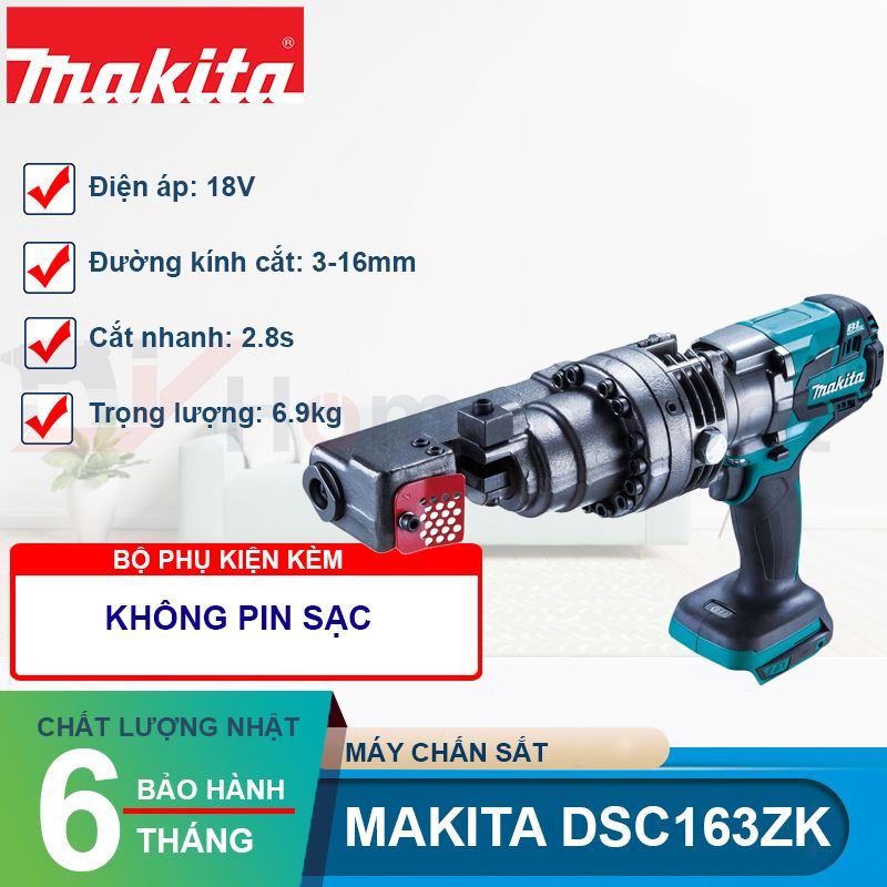 Máy cắt sắt tròn dùng pin Makita DSC163ZK