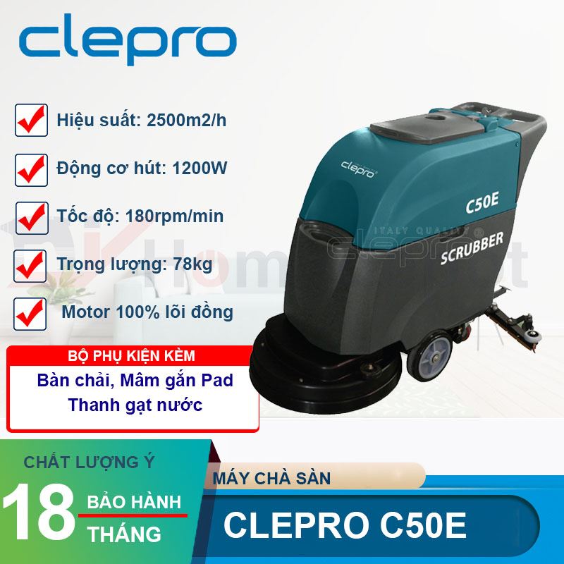 Máy chà sàn công nghiệp liên hợp CLEPRO C50E