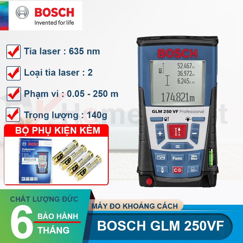 Máy Đo Khoảng Cách Bosch GLM 250 VF