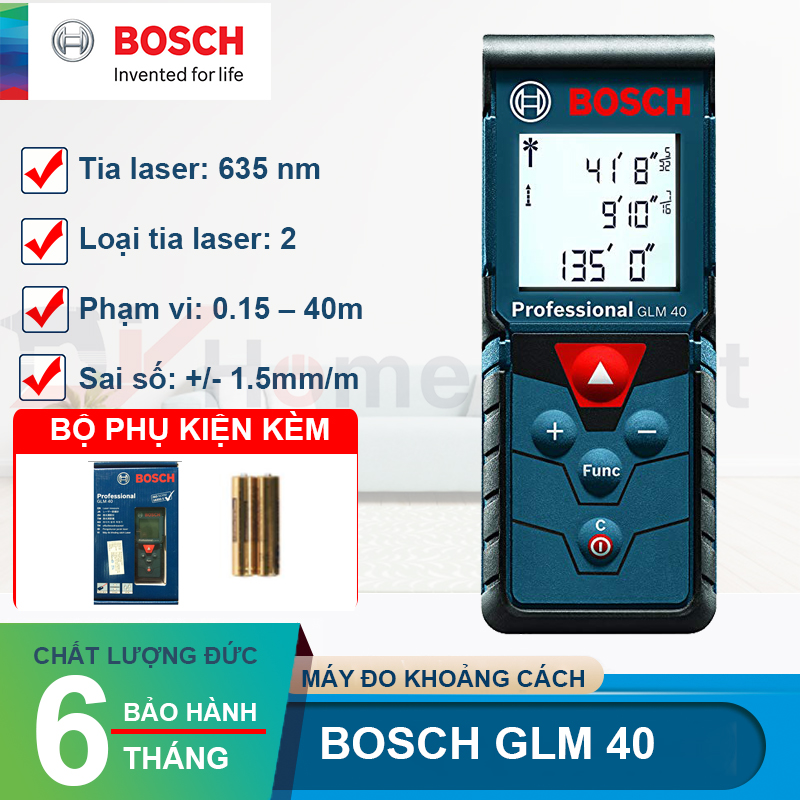 Máy Đo Khoảng Cách Bosch GLM 40