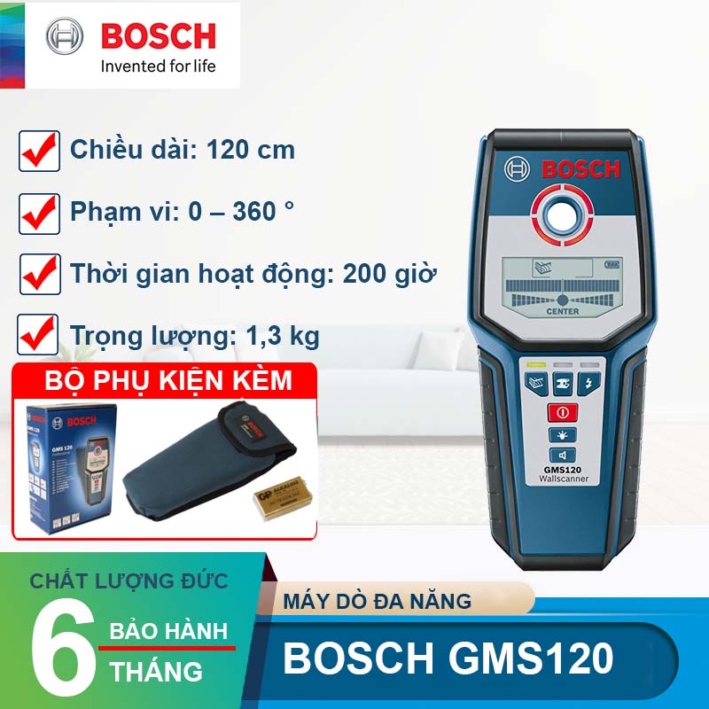 Máy dò kim loại đa năng Bosch GMS 120