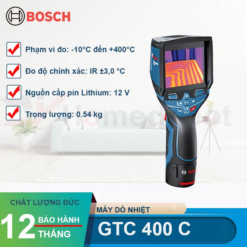 Máy dò nhiệt hồng ngoại Bosch GTC 400 C