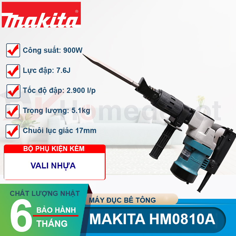 Máy đục bê tông Makita HM0810A 900W