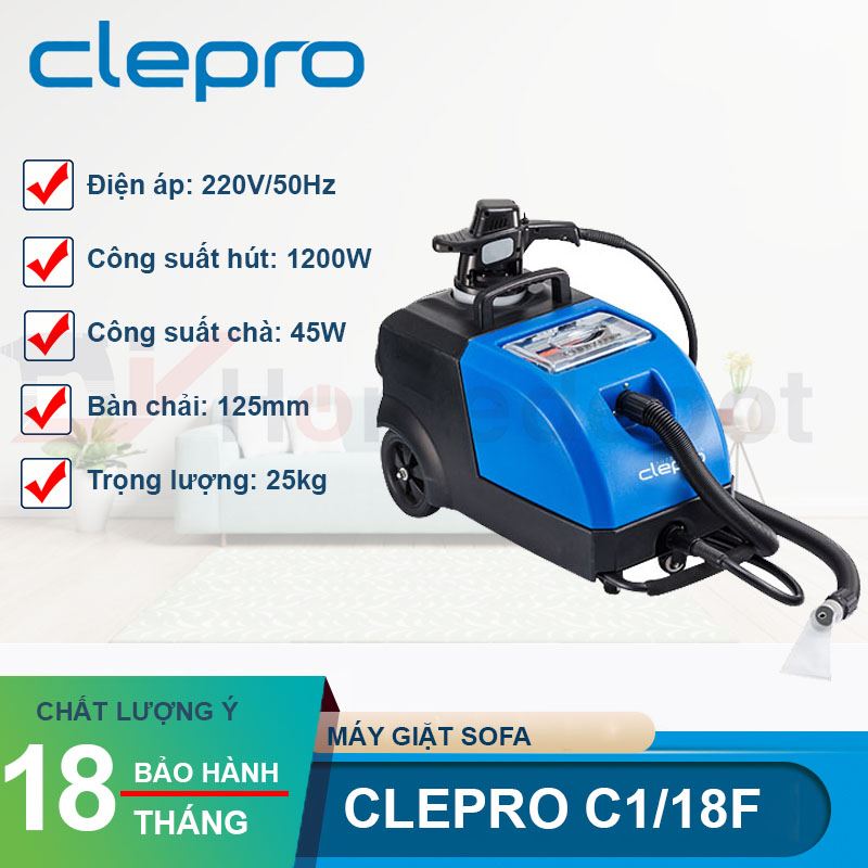 Máy giặt ghế Sofa CLEPRO C1/18F