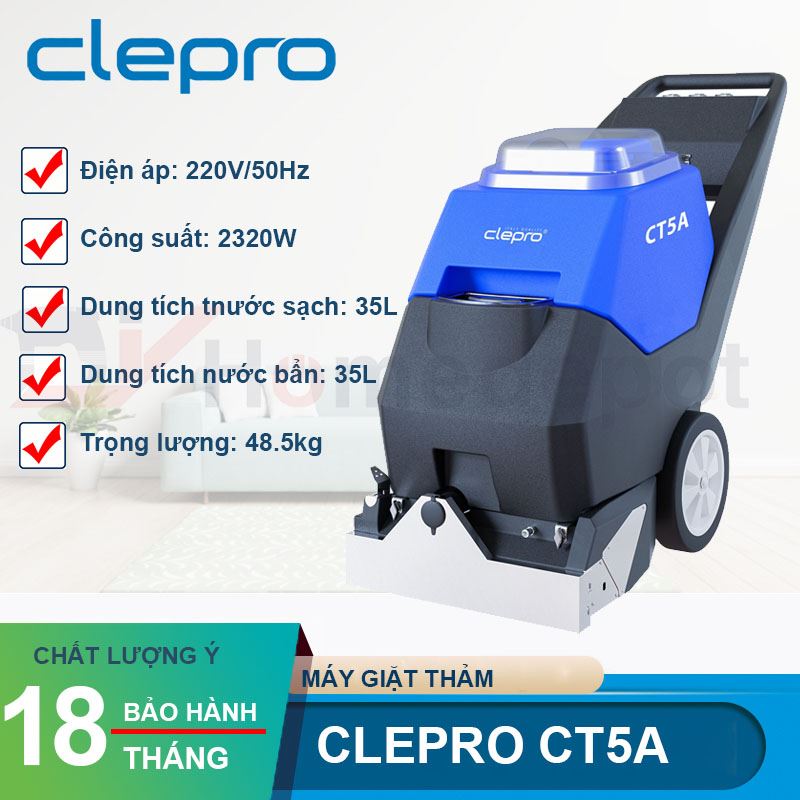Máy giặt thảm liên hợp CLEPRO CT5A (3 in 1)