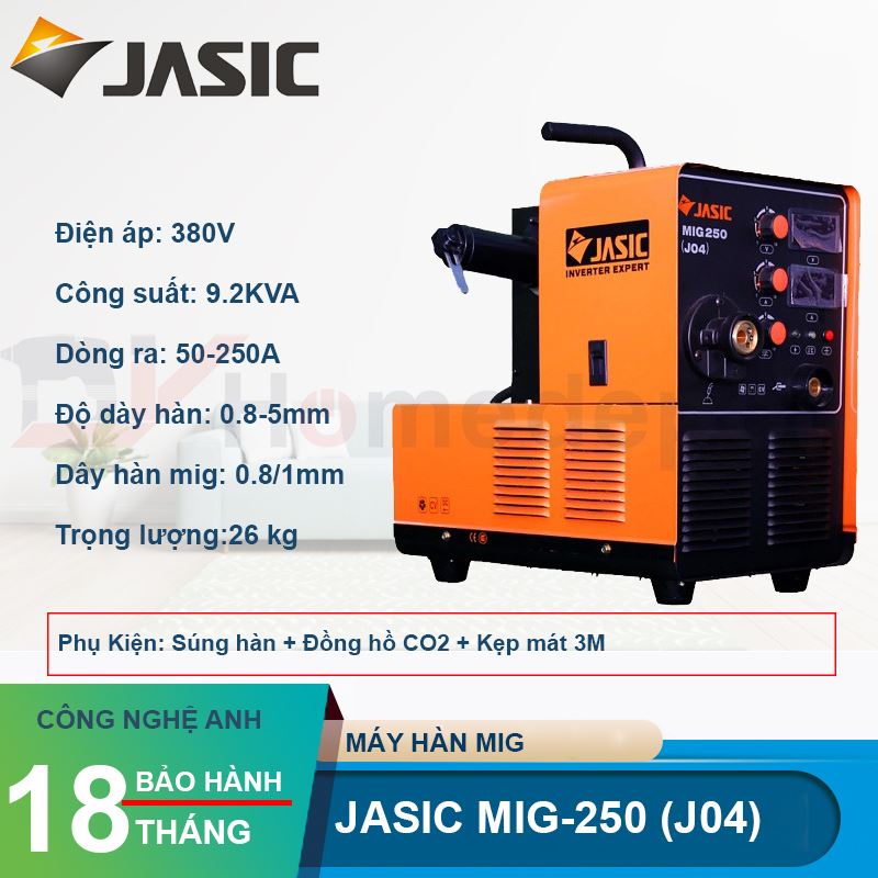 Máy hàn bán tự động Jasic MIG-250 (J04)