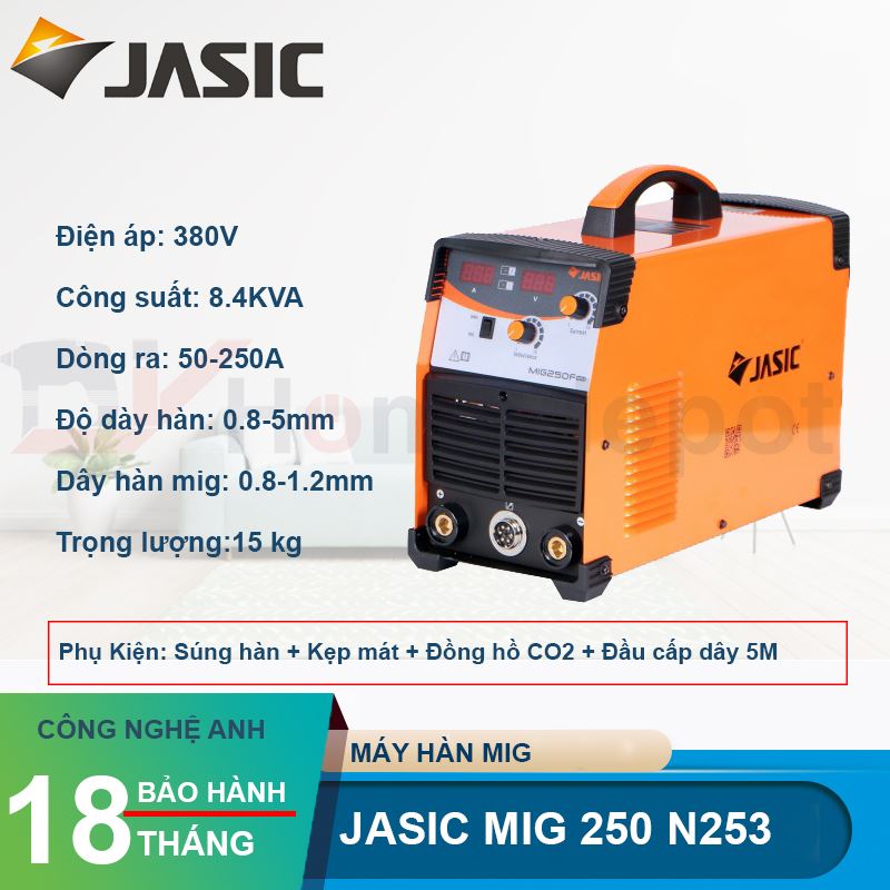 Máy hàn bán tự động Jasic MIG 250 N253