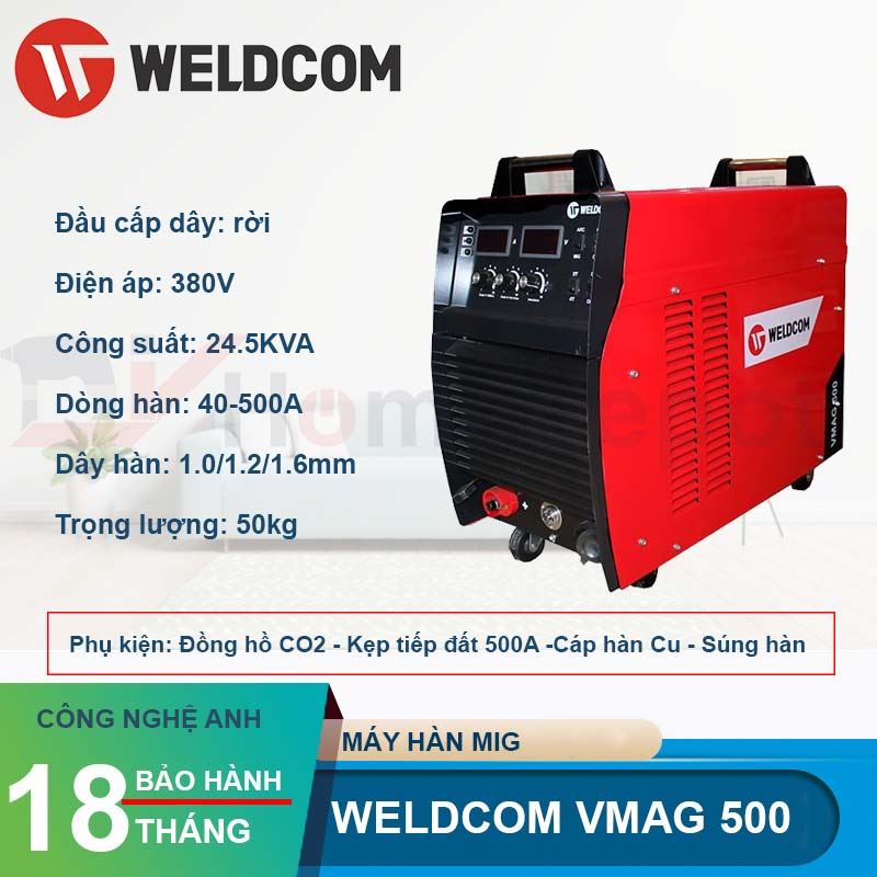 Máy hàn bán tự động Weldcom Vmag 500