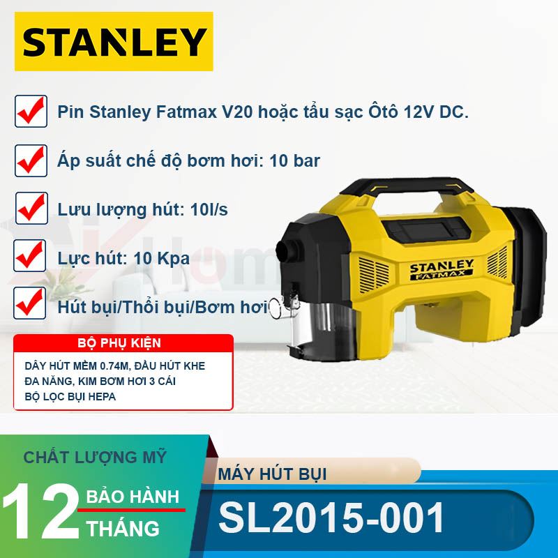 Máy hút bụi bơm hơi Stanley Fatmax SL2015-001