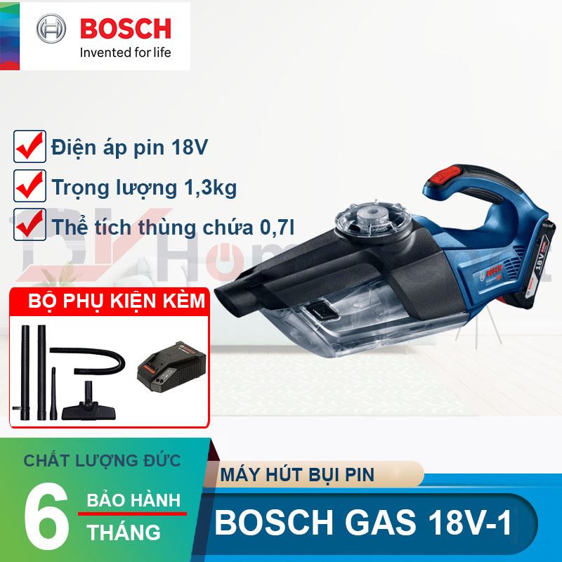 Máy hút bụi dùng pin Bosch GAS 18V-1