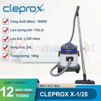 Máy hút bụi khô và ướt 23L CLEPROX X-1/25 (thùng nhựa)