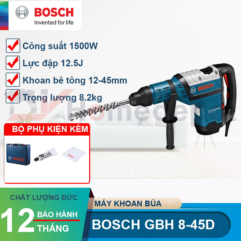Máy khoan bê tông Bosch GBH 8-45D 1500W