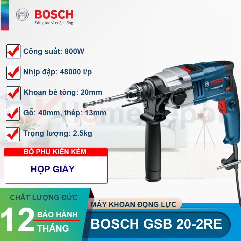 Máy khoan động lực Bosch GSB 20-2RE