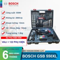 Máy khoan động lực Bosch GSB 550 XL với 122 phụ kiện