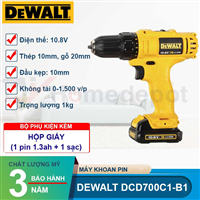 Máy khoan pin Dewalt DCD700C1/C2/C2A