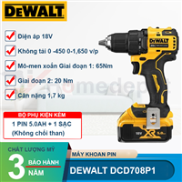 Máy khoan pin 18V Dewalt DCD708N/P1/P2