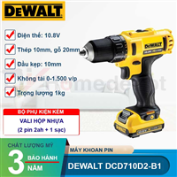 Máy khoan pin Dewalt DCD710D2/D2T