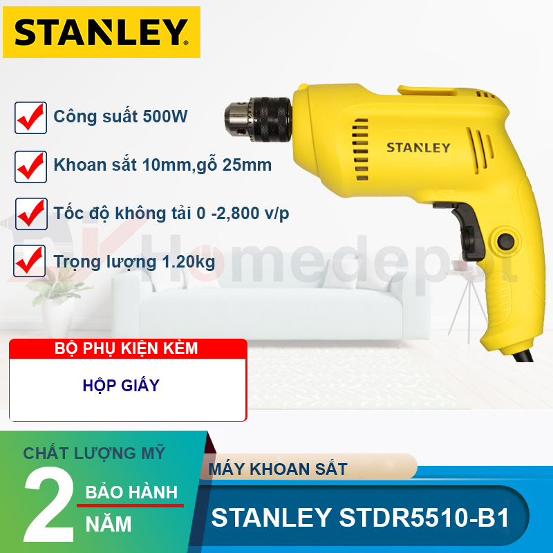 Máy khoan sắt Stanley STDR5510