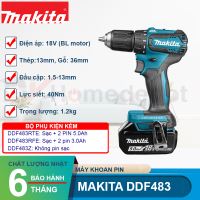 Máy khoan vặn vít dùng pin Makita DDF483 18V