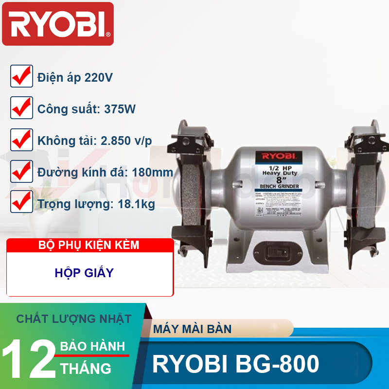 Máy mài bàn Ryobi BG-800
