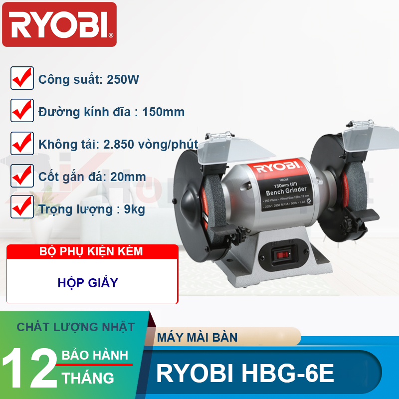 Máy mài bàn Ryobi HBG-6E