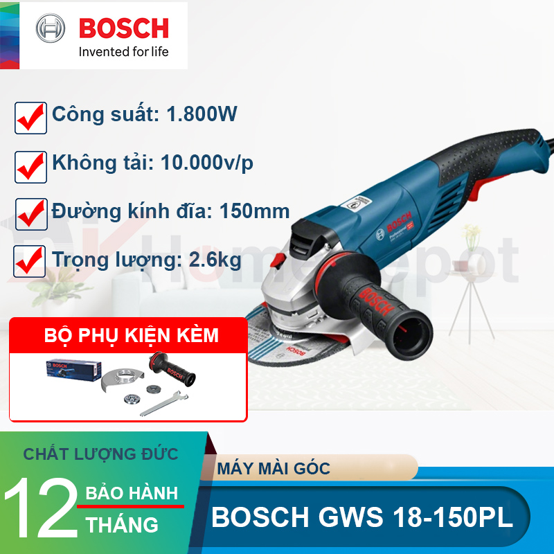 Máy mài góc Bosch GWS 18-150 PL