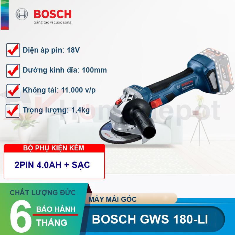 Máy Mài Góc Bosch GWS 180-LI