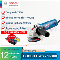 Máy mài góc Bosch GWS 750-100 SET