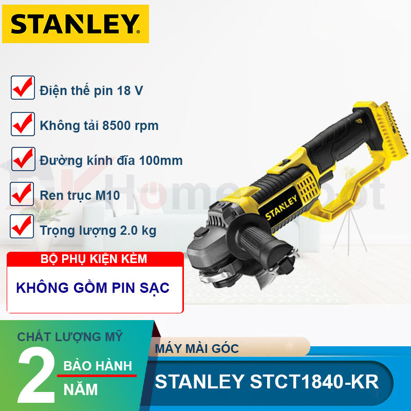 Máy mài góc pin Stanley STCT1840-KR 18V
