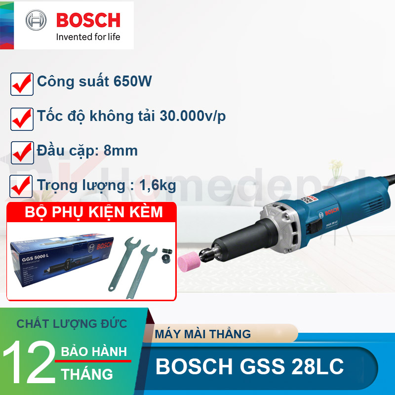 Máy mài thẳng Bosch GGS 28LC 650W