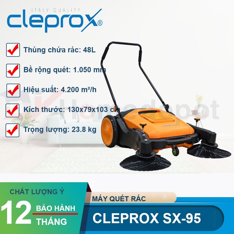 Máy quét đường đẩy tay CleproX SX-95
