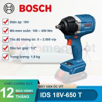 Máy siết bu lông dùng pin Bosch IDS 18V-650 T 18V