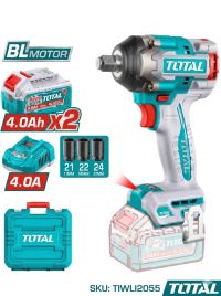 Máy Siết Buloong Động Cơ Không Chổi Than 20V Total TIWLI2055 - Hàng Chính Hãng