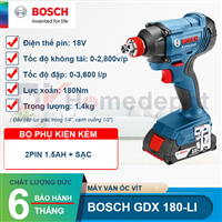 Máy siết ốc vít dùng pin Bosch GDX 180-LI