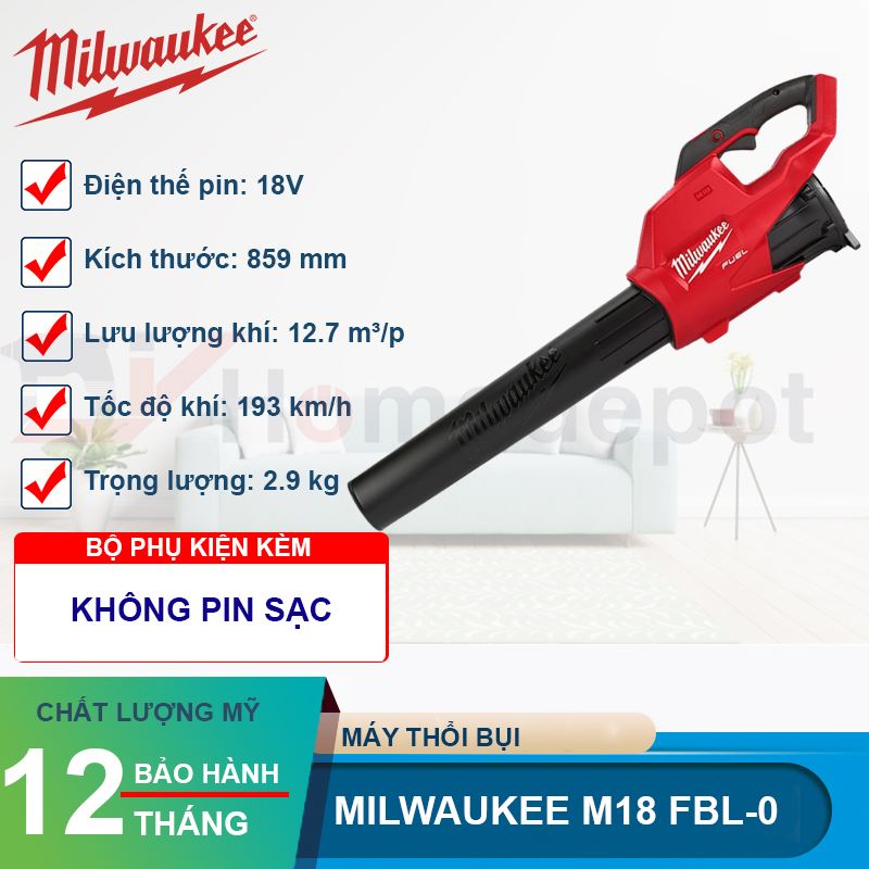 Máy thổi bụi Milwaukee M18 FBL-0