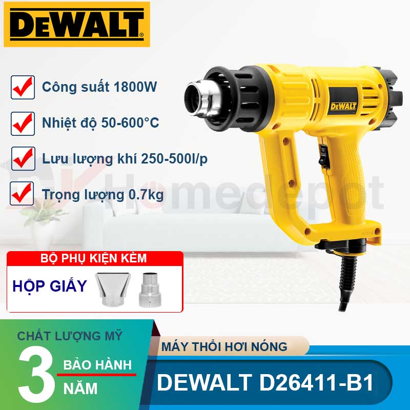 Máy thổi hơi nóng Dewalt D26411-B1 1800W