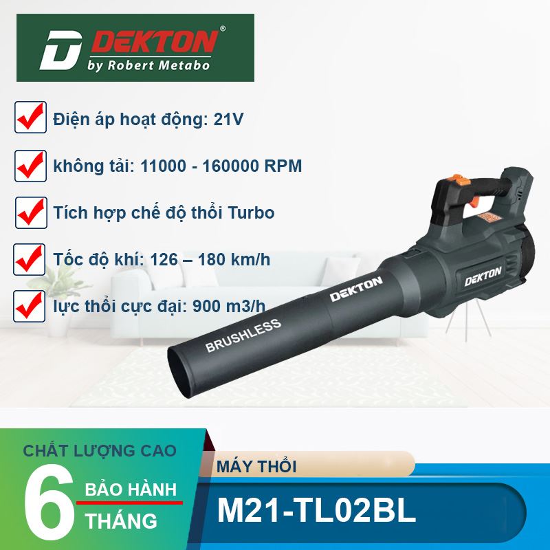 Máy Thổi Lá dùng Pin Dekton M21-TL02BL