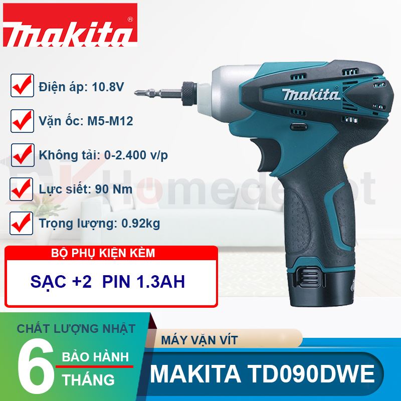 Máy vặn vít dùng Makita TD090DWE 10.8V