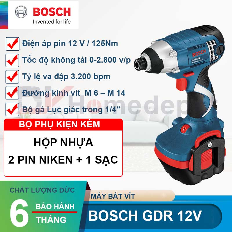 Máy vặn vít dùng pin Bosch GDR 12V