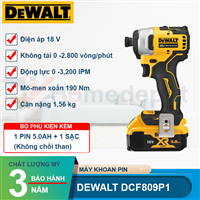 Máy vặn vít dùng pin 18V Dewalt DCF809N/P1/P2