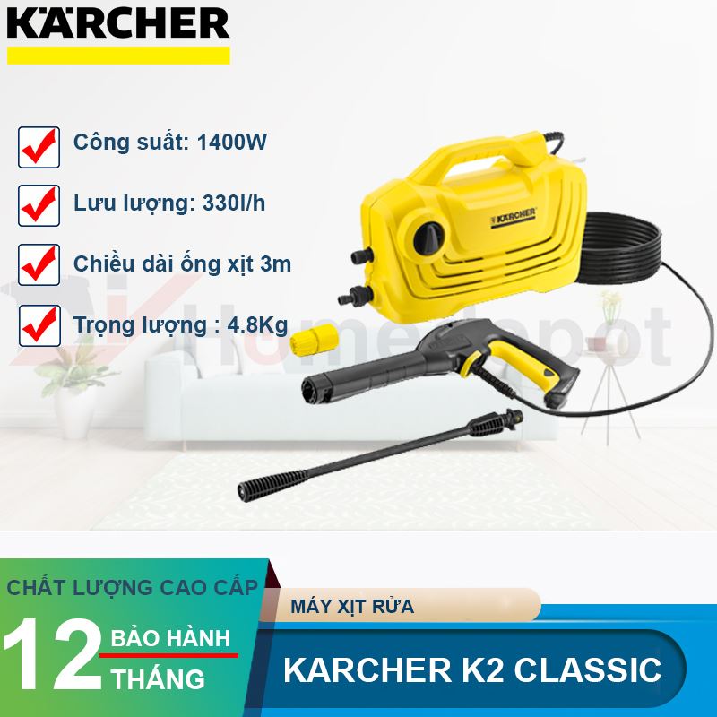 Máy xịt rửa Karcher K2 CLASSIC