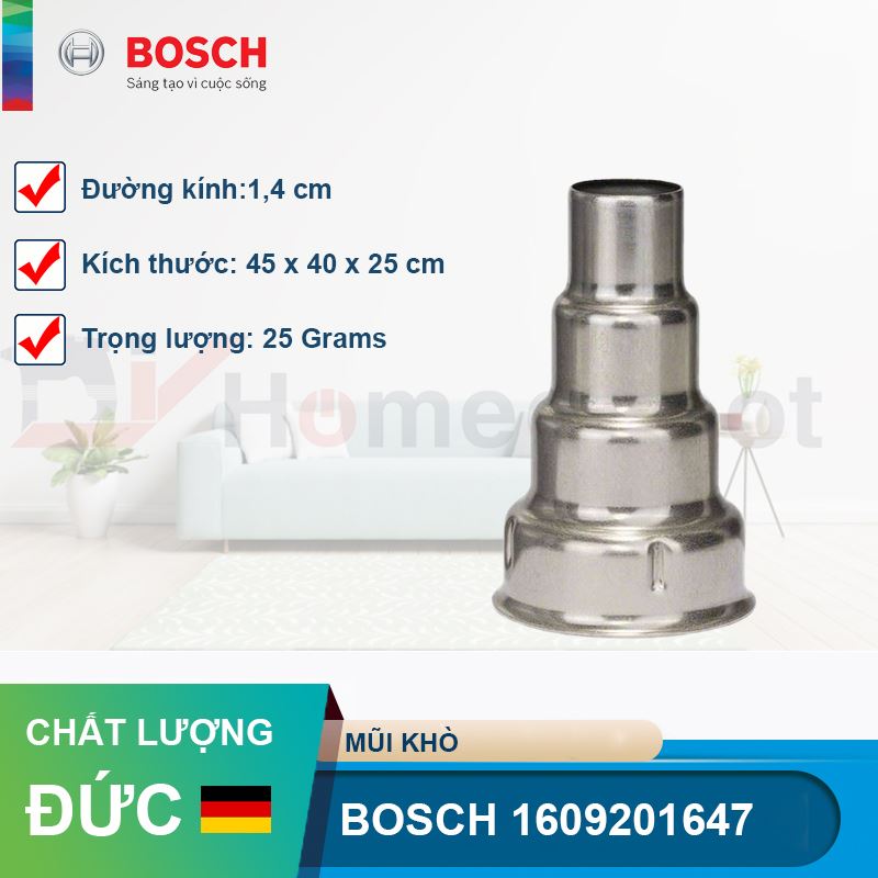 Mũi khò trụ Bosch 14mm 1609201647