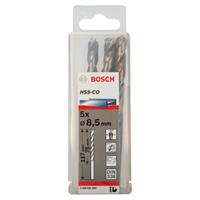 Hộp 5 Mũi khoan sắt và inox HSS-Co Bosch 8.5mm 2608585895