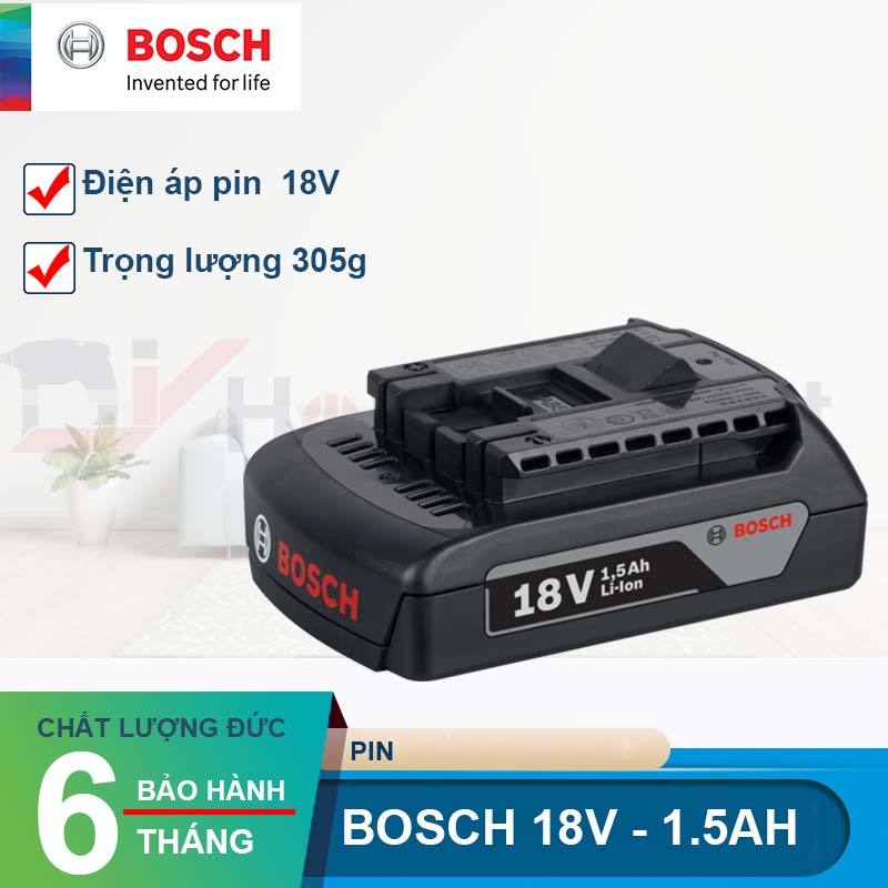 Pin Bosch Lion 18V-1.5Ah 1600A001CC