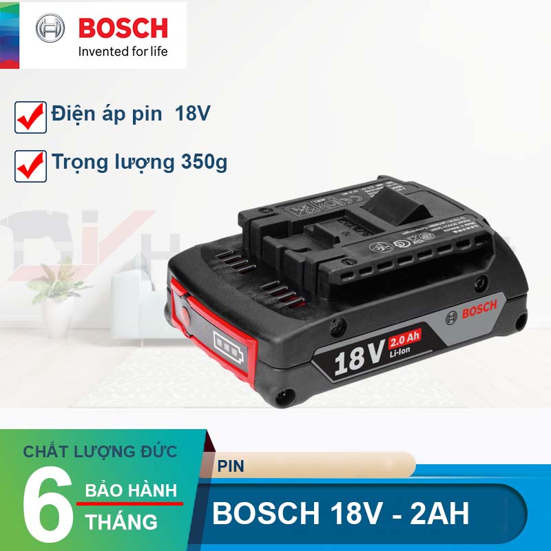 Pin Bosch lion 18V-2.0Ah 1600A001CG