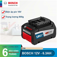 Pin Bosch lion 18V-6.3Ah 1600A00R1A