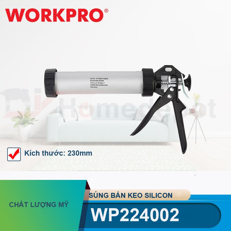 Súng bắn keo Silicon 9 inch 230mm Workpro - WP224002