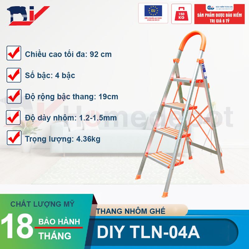 Thang ghế nhôm DIY TLN-04A